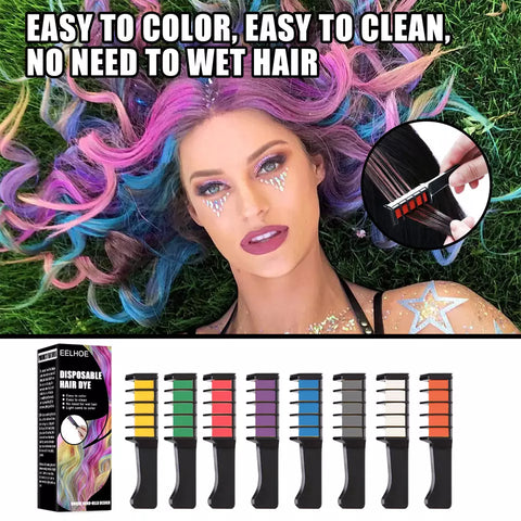 Cheap New Hair Chalk Comb Temporary Bright Hair Color Dye for Girls Kids  Washable Hair Chalk for Girls New Year Birthday Party Cosplay DIY  Childrens Day  Joom