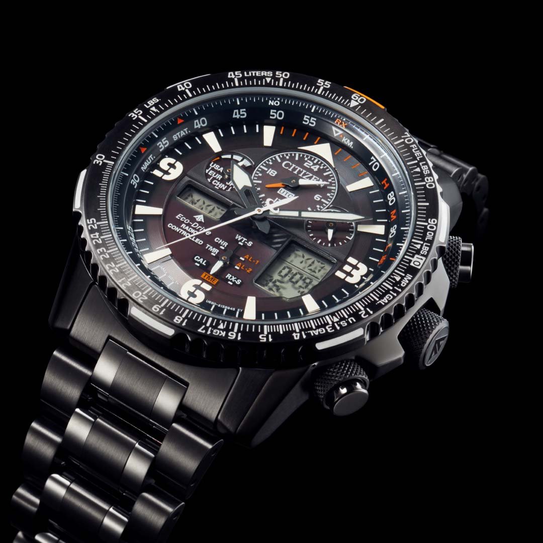 11 Best World Time Watches for Travellers in 2022. Promaster citizen watch with black dial and numbered GMT markings around the bezel.