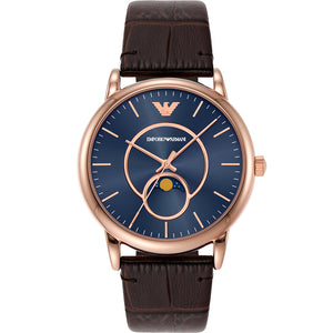 Watch Brown Armani Depot Watch – Claudio Emporio AR11482 Leather Mens