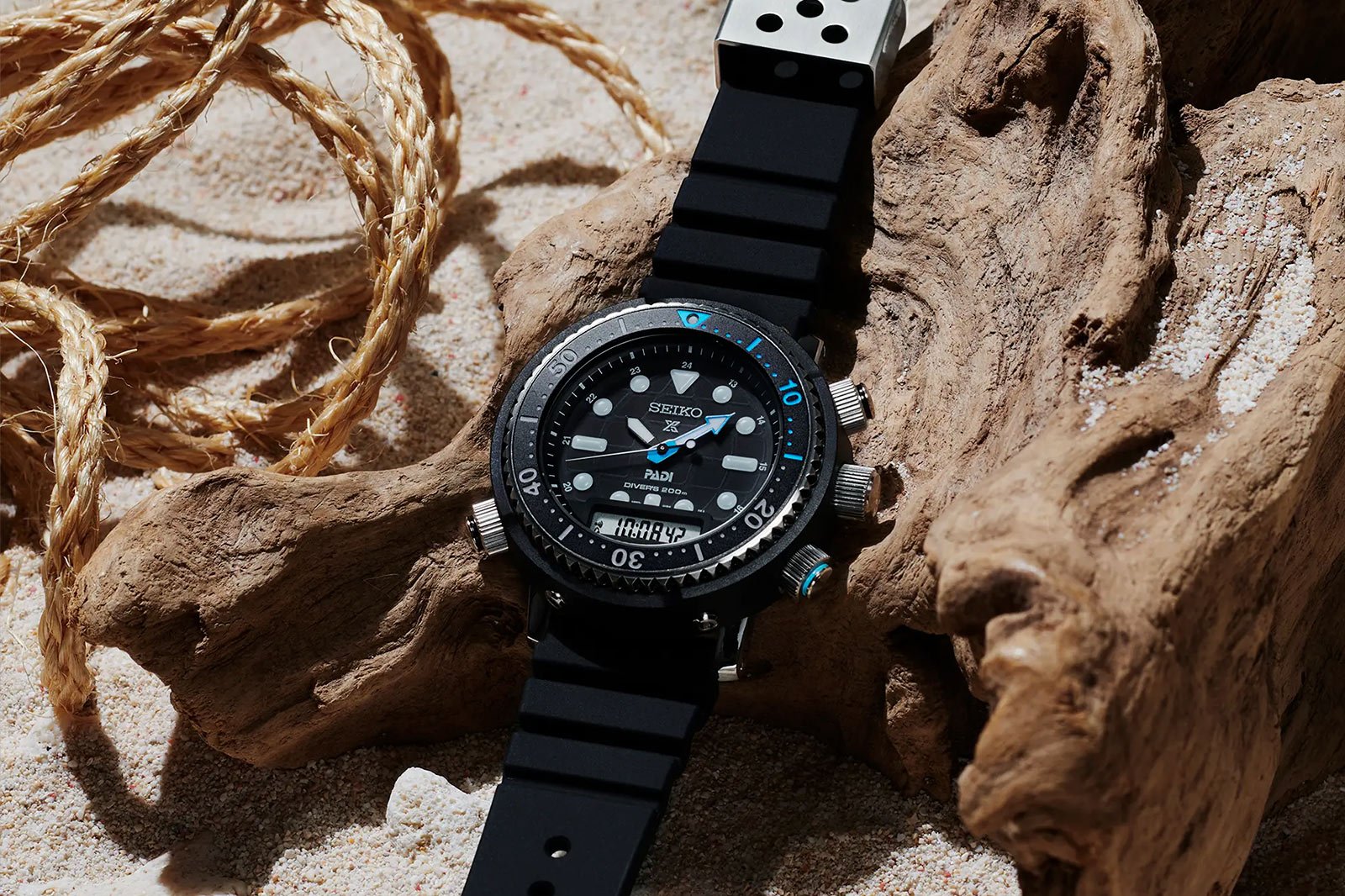 Go Full Commando with Seiko’s trio of new Hybrid Diver ‘40th Anniversary’ releases blue and black model