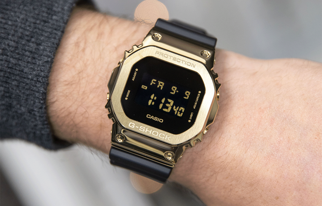 Go Metal-Clad With G-SHOCK'S New Stay Gold Series Square model