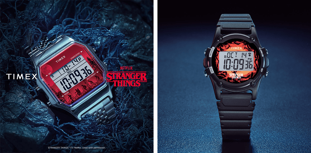 stranger things timex analogue collection