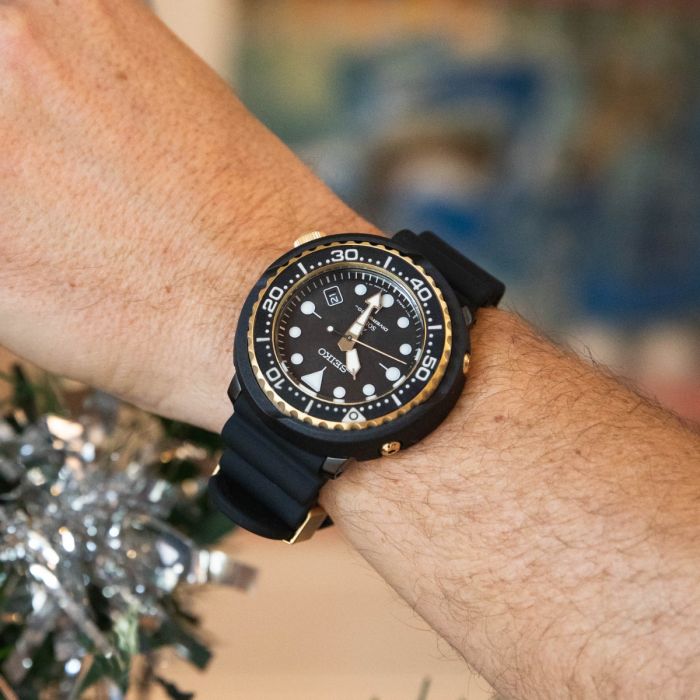 Seiko Prospex SNE498P-9 Mens Black Solar Tuna Divers Watch – Watch Depot