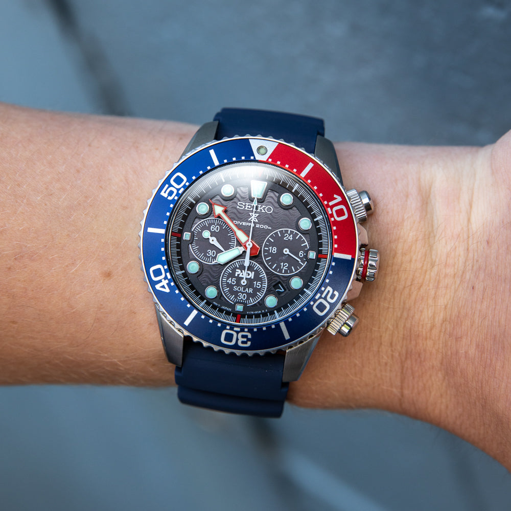 Seiko Prospex SSC785P Blue Silicone Mens Chronograph Watch – Watch Depot