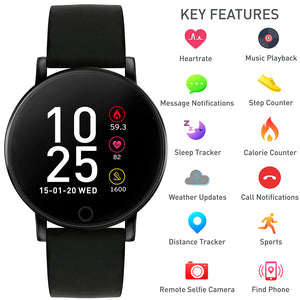 Black Resin Series 23 Smart Watch (3143390)