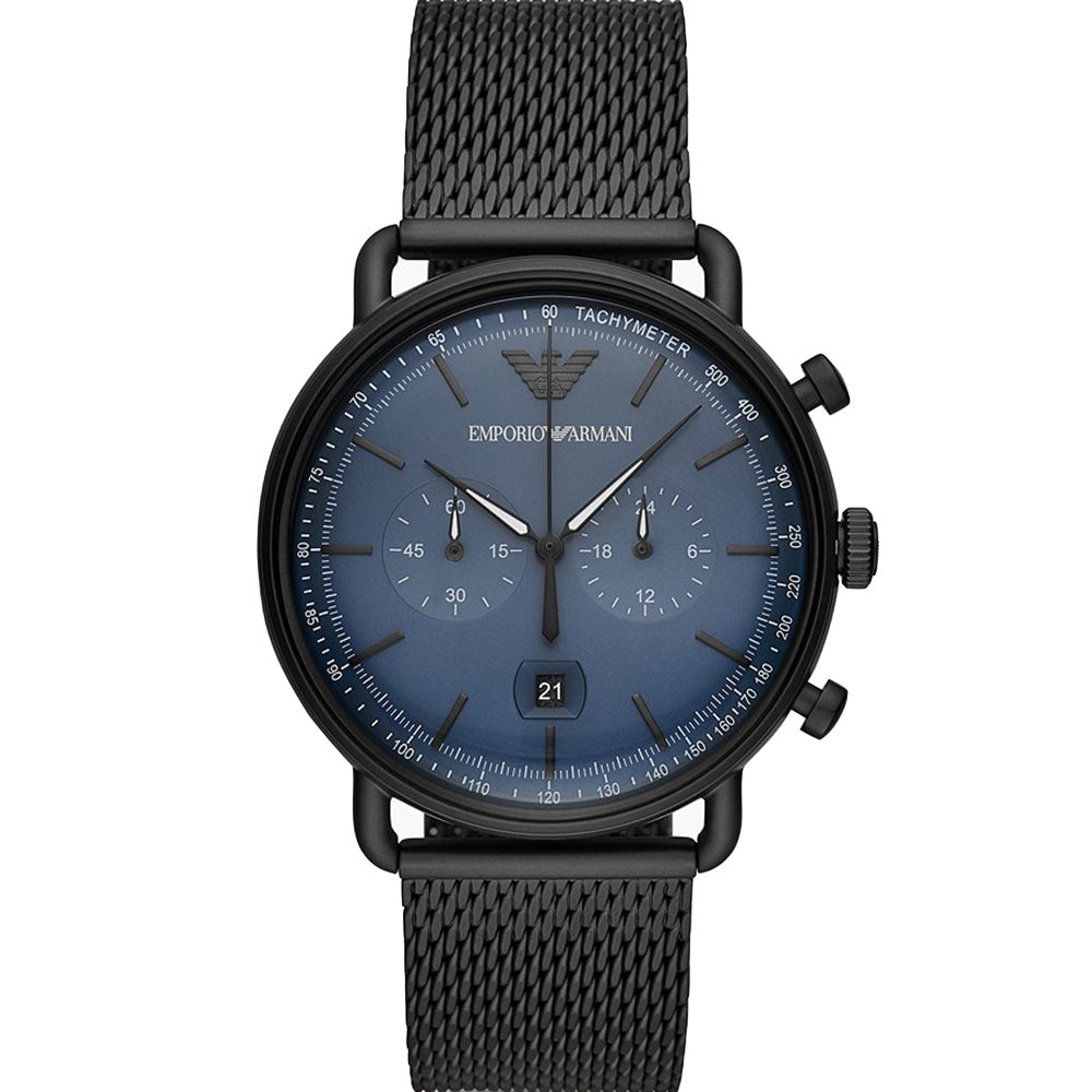 Emporio Armani AR11201 Black Dial Mens Watch – Watch Depot