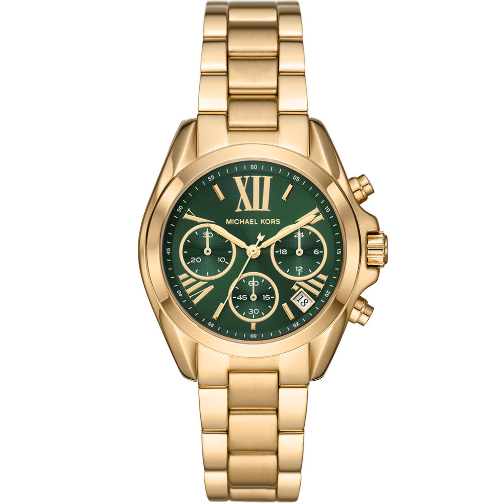 MICHAEL KORS Skylar Emerald Green Dial Goldtone Ladies Watch MK6065   showtimewatchescom