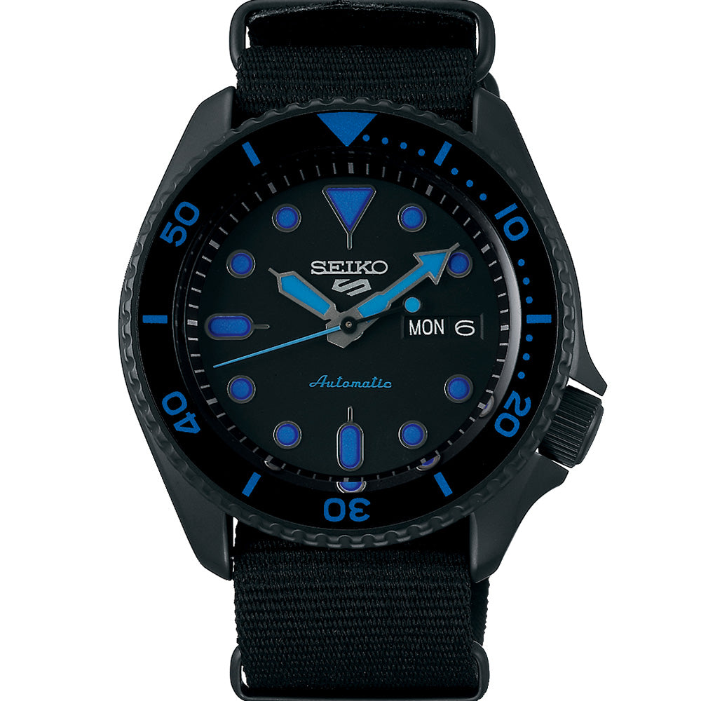 Seiko 5 Sports Automatic SRPD81P9 Black Nato Strap  – Watch Depot