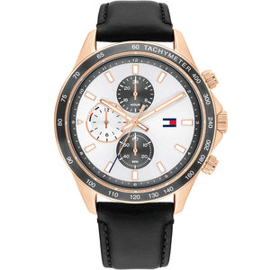 Tommy Hilfiger Men's Axel, Cream Chronograph Dial