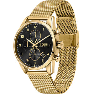 Hugo Boss Gold Elite 1513897 – Mens Tone Watch Watch Depot