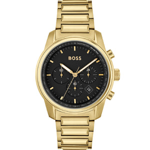 Hugo Boss 1513897 Elite Gold Tone Mens Watch – Watch Depot