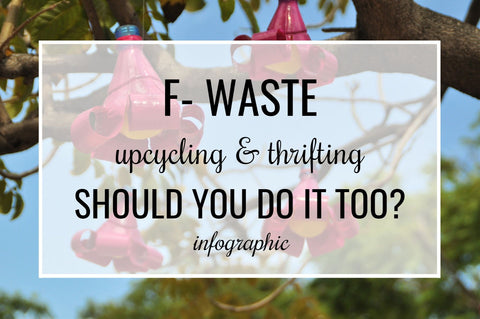 f waste upcycling and thrifting should you do it too infographic