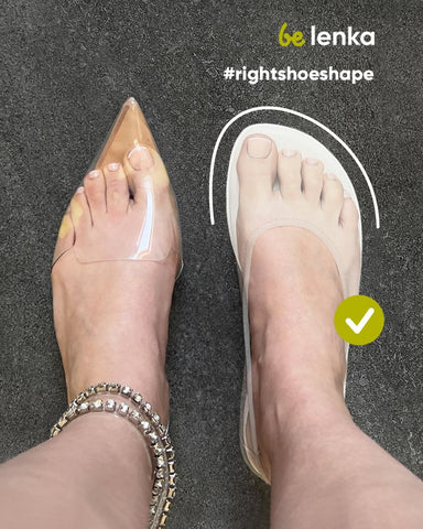 Compare narrow toe box with wide toe box shoes
