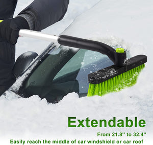 Ice Scraper with Snow Brush for Car Windshield