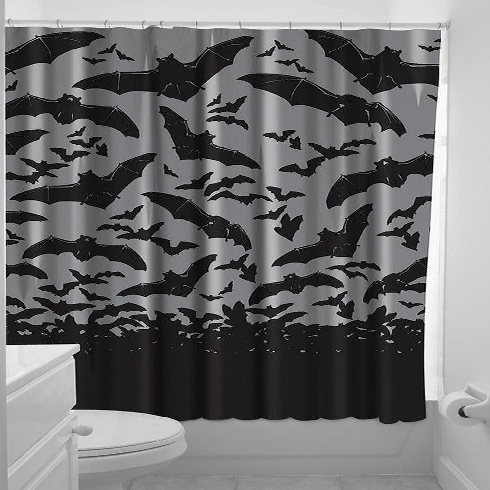 Sourpuss Spooksville Bats Shower Curtain – Hipster market