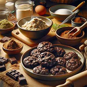 Biscotti al Cioccolato con Farina di Canapa