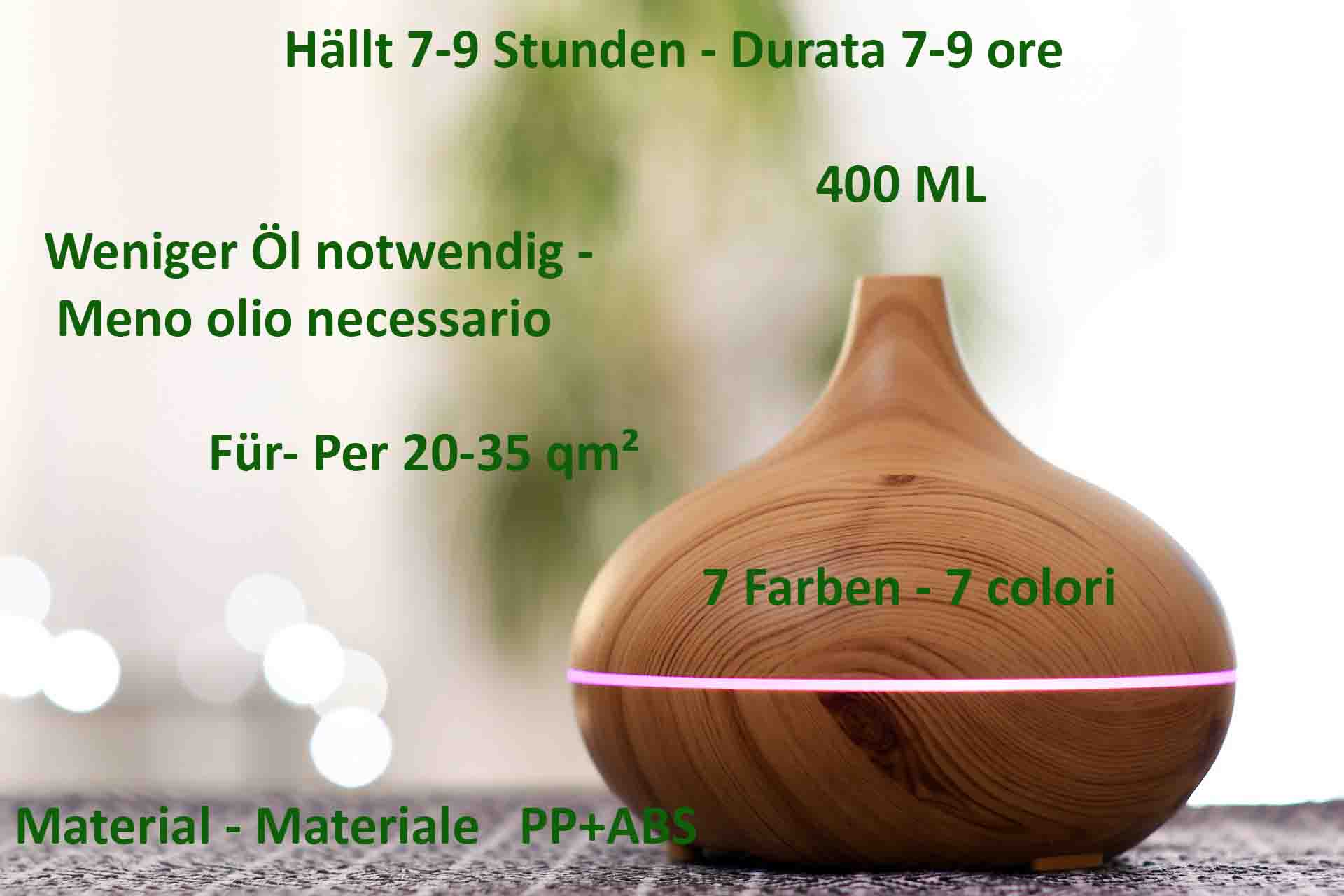 Esperienza di Aromaterapia di Lusso: Set di Diffusore e Sei Oli Essenziali  Bio