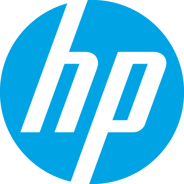 HP blue and white logo