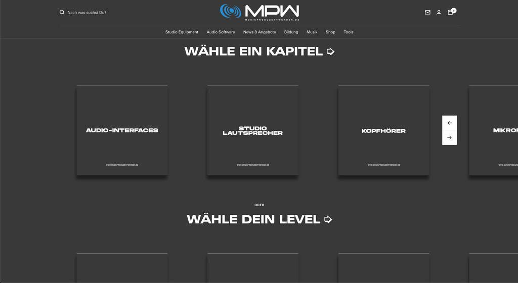MPW - Wähle ein Kapitel oder dein Level