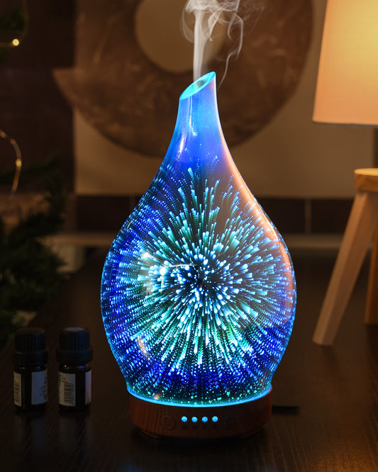 Porseme 3D Essential Oil Diffuser Cool Mist Humidifier Ultrasonic  Aromatherapy Diffuser,100ml Last 4h,Auto Shut-Off,Air Refresh,Decoration  for