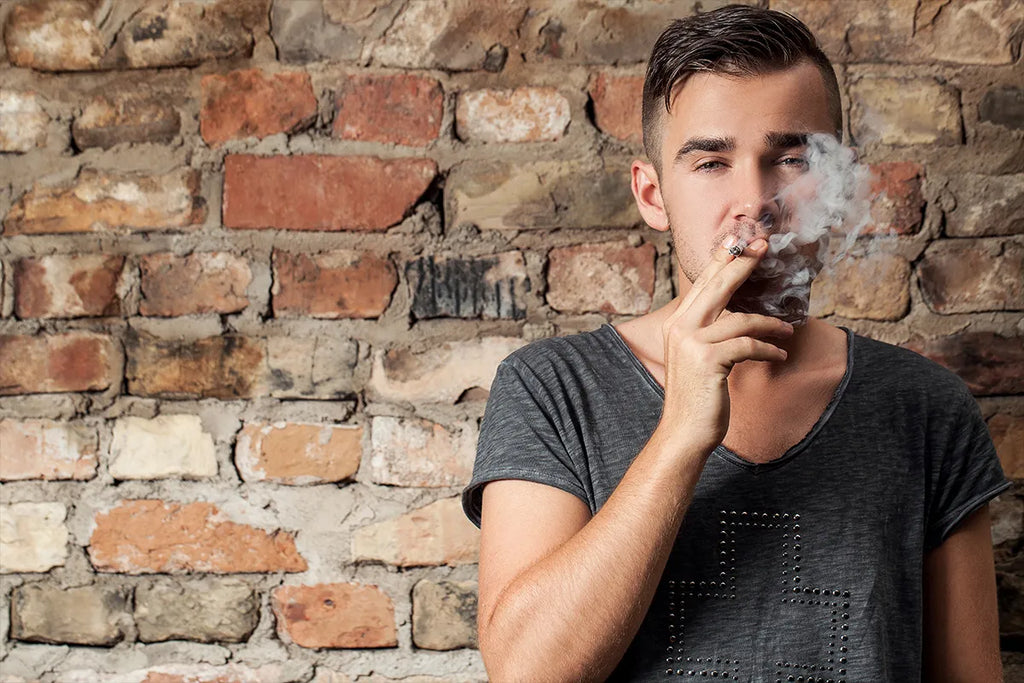 man smoking