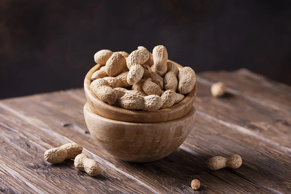 peanuts on table