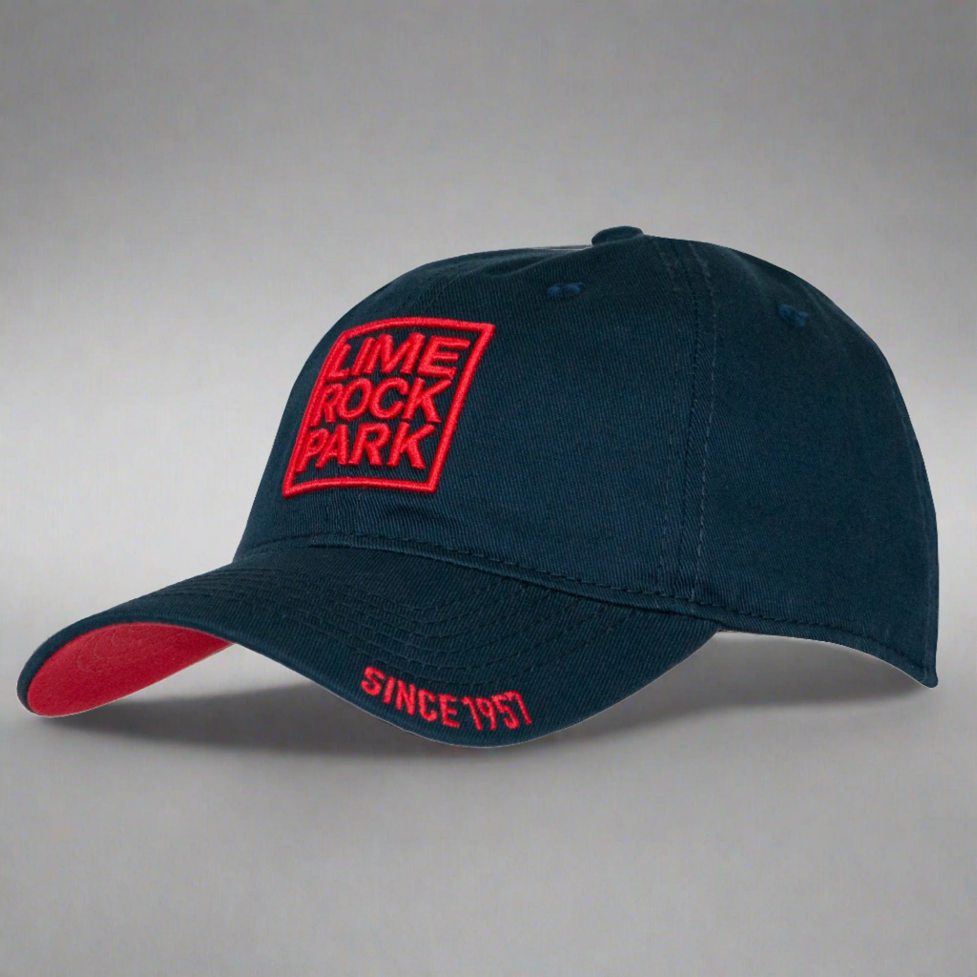 LRP 3D Logo Hat - Navy/Red - Lime Rock Gear product image