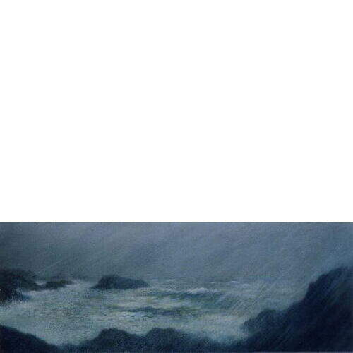 「荒天の海」 '96 水彩 24.6×65.3cm