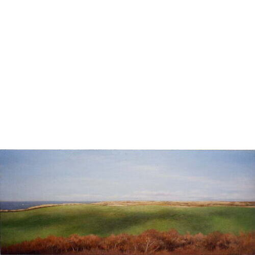 「海の見える丘」 '98 油彩 30.7×73.1cm