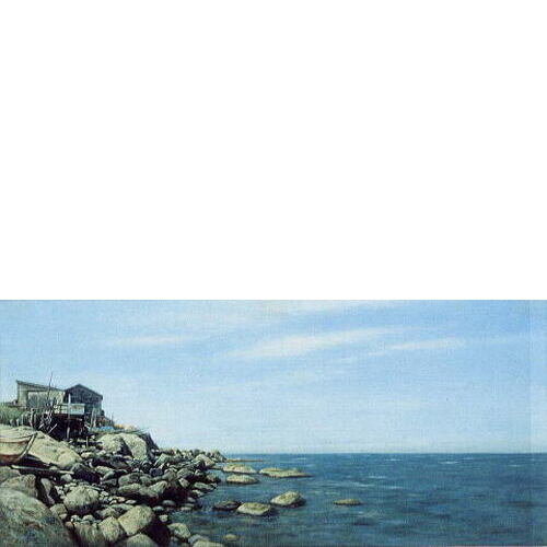 「漁師の海」 '00.07 油彩 27.9×59.7cm