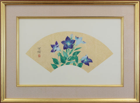 実沢真澄『桔梗』日本画 絵画