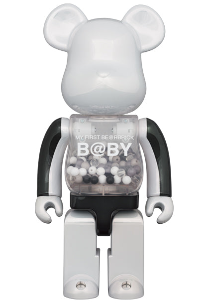 MY FIRST BE @RBRICK B @ BYBLACK & WHITE CHROME Ver. 100% & 400% 訂購後日本直送2星期到貨