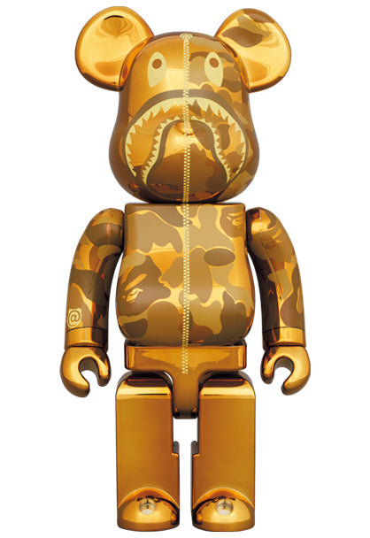 エンタメ/ホビーBE@RBRICK BAPE CAMO SHARK 1000％ GOLD - その他