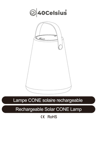 Solar LED Cone Lamp