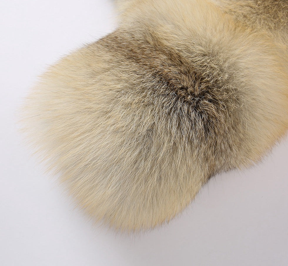 Real Fox Fur Big Turn-Down Collar Waist Coats – Giftod.com