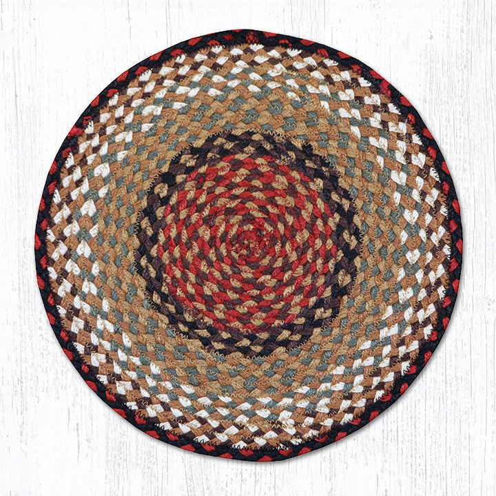 CH-019 Burgundy/Mustard Chair Pad – Earth Rugs