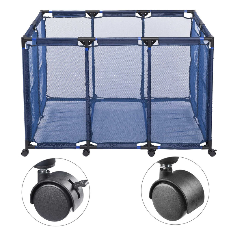 modern blue pool storage bin