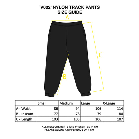 V002 Nylon Track Pants - Black – Social Club