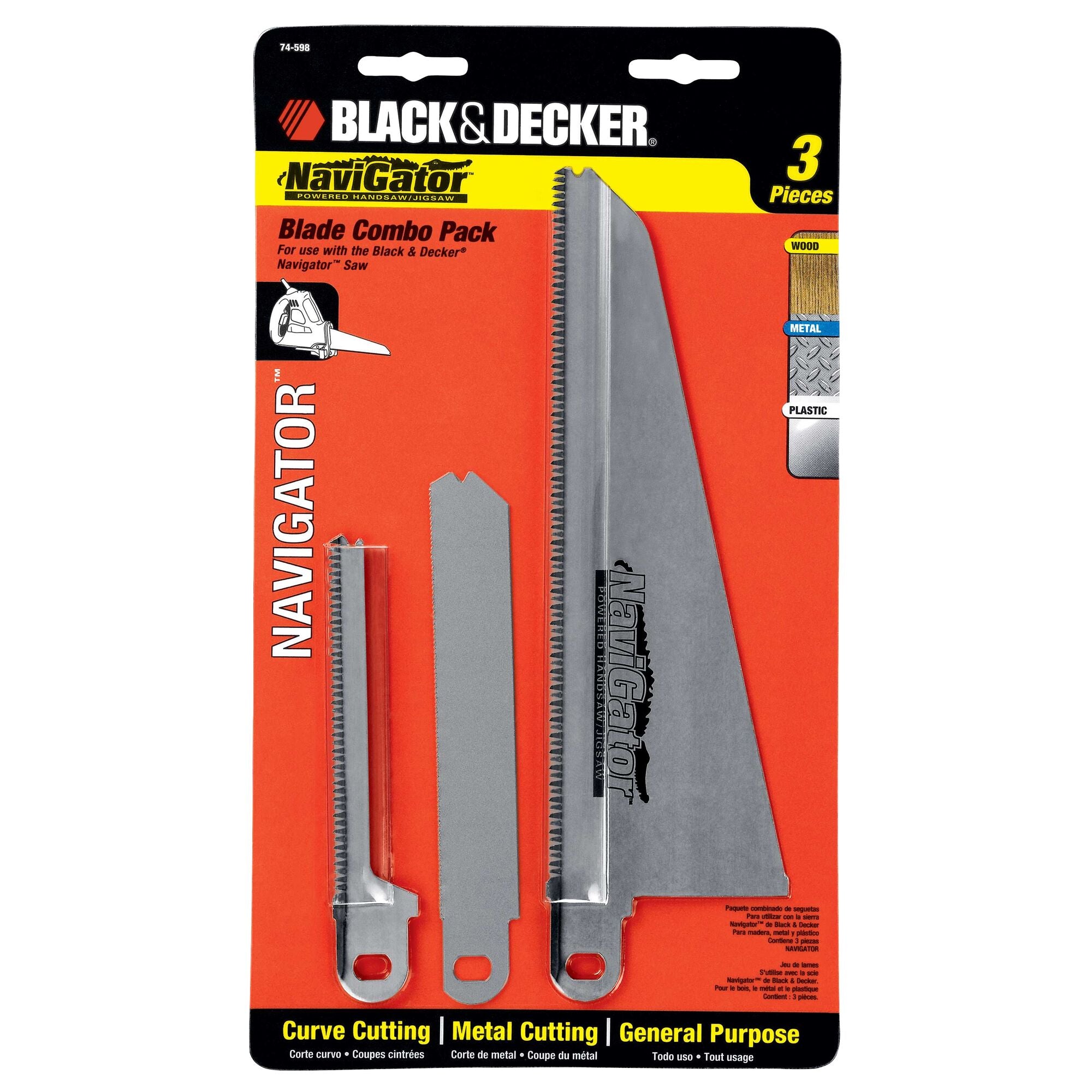 BLACK+DECKER Black and Decker 74-592 Curved Cutting Jig Saw Blade