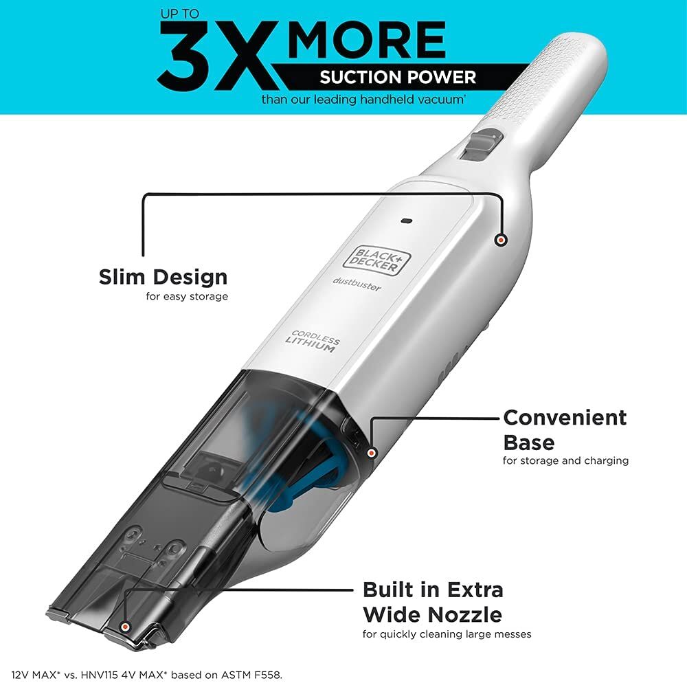 12V Max* Handheld Vacuum Cordless, Dustbuster Advancedclean With Base  Charger