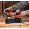 Holding stand for 3 inch by 21 inch dragster belt sander.