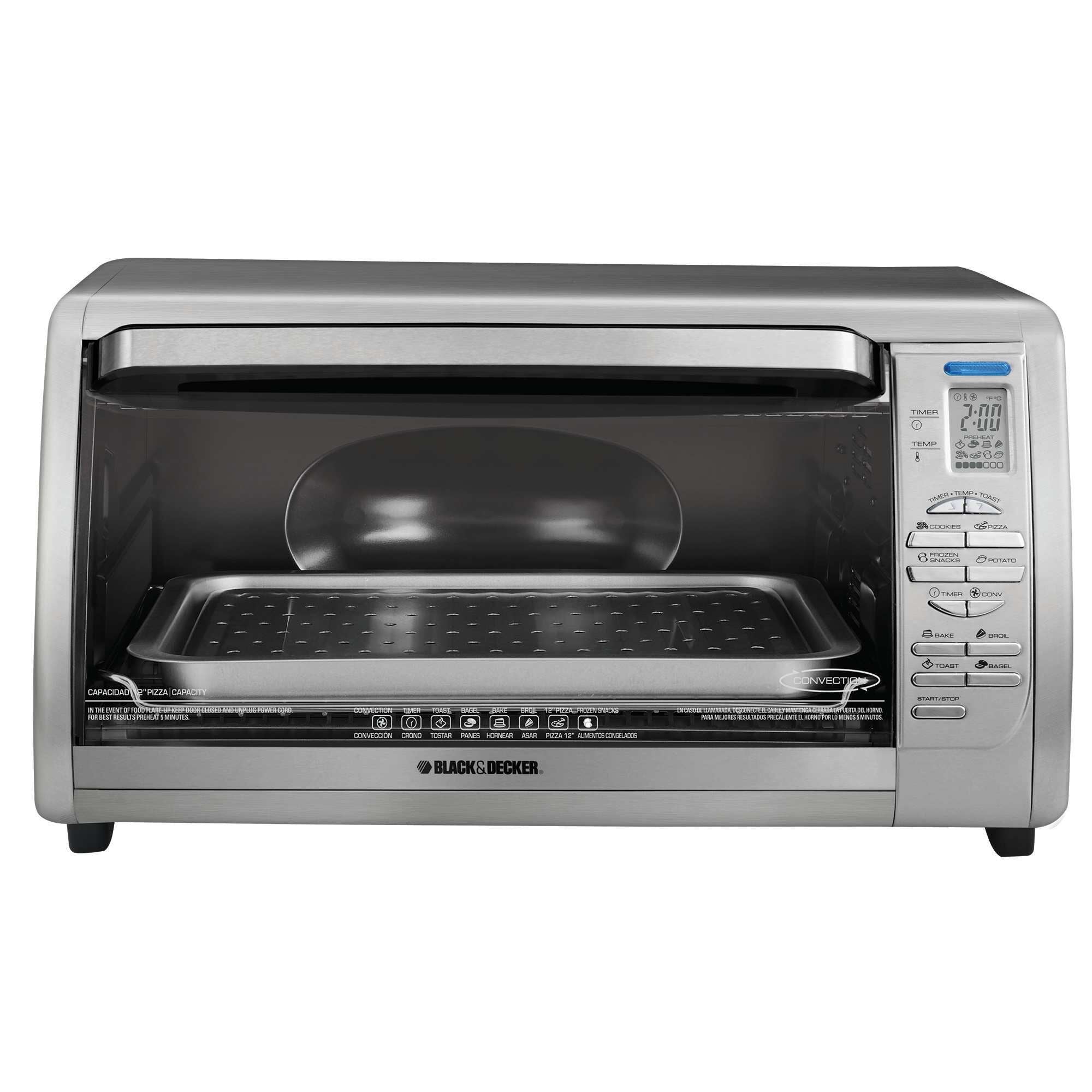 BLACK+DECKER Countertop Convection Toaster Oven, Stainless Steel