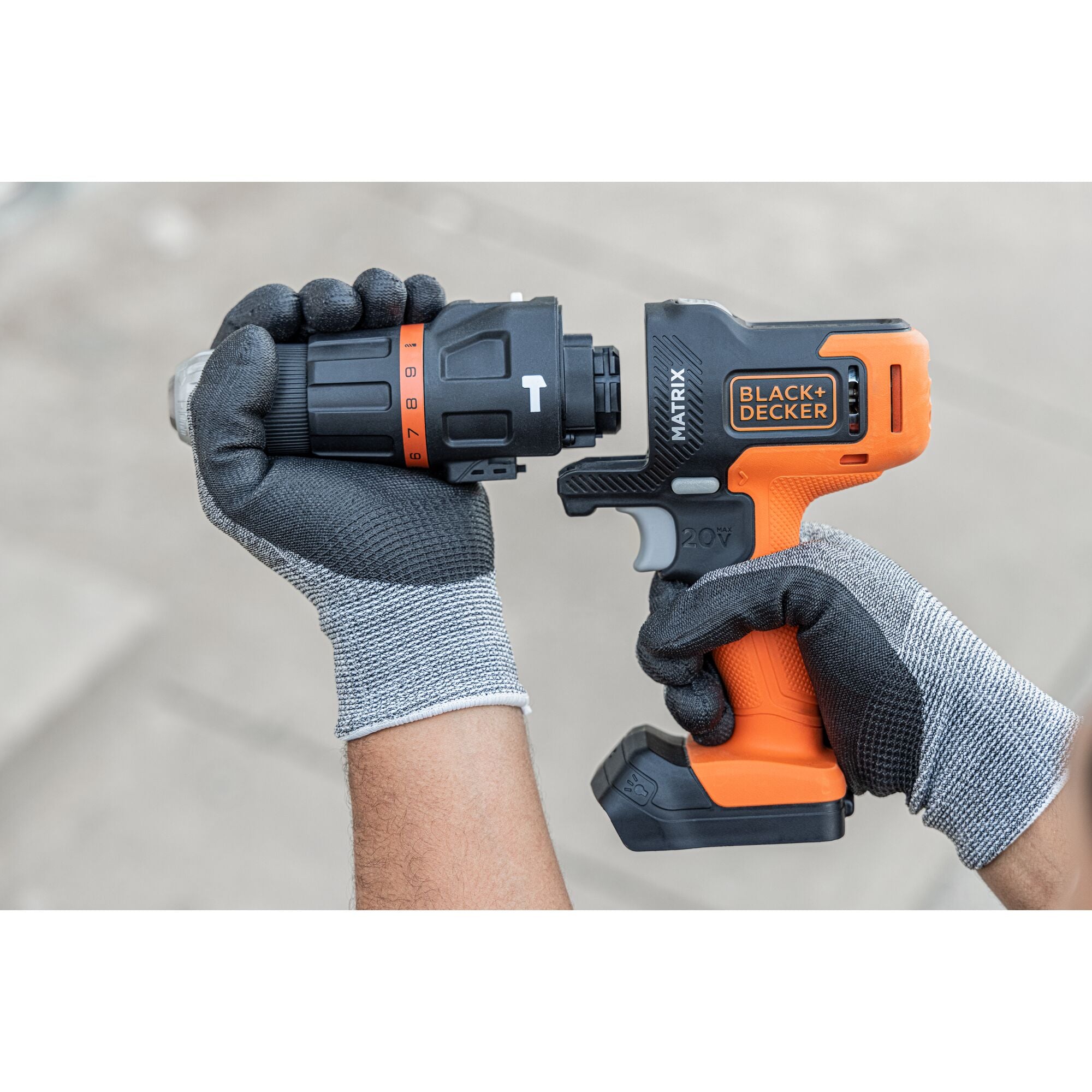 Black+decker Matrix 20V Max Hammer Drill Attachment with Storage Case (BDCMTHDSTFF)