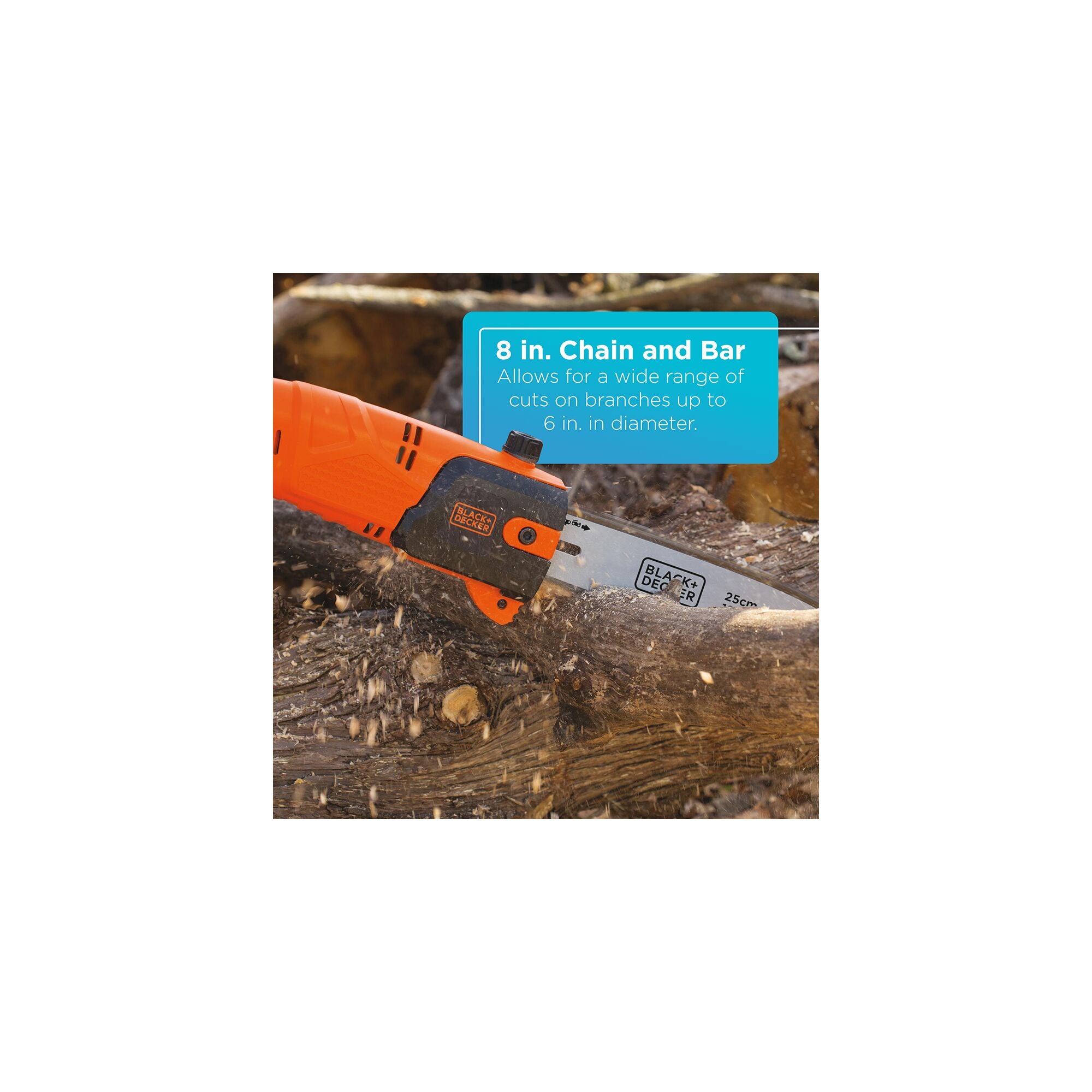 Black & Decker 8 in. 20V Cordless MAX Lithium-Ion Pole Pruning Saw