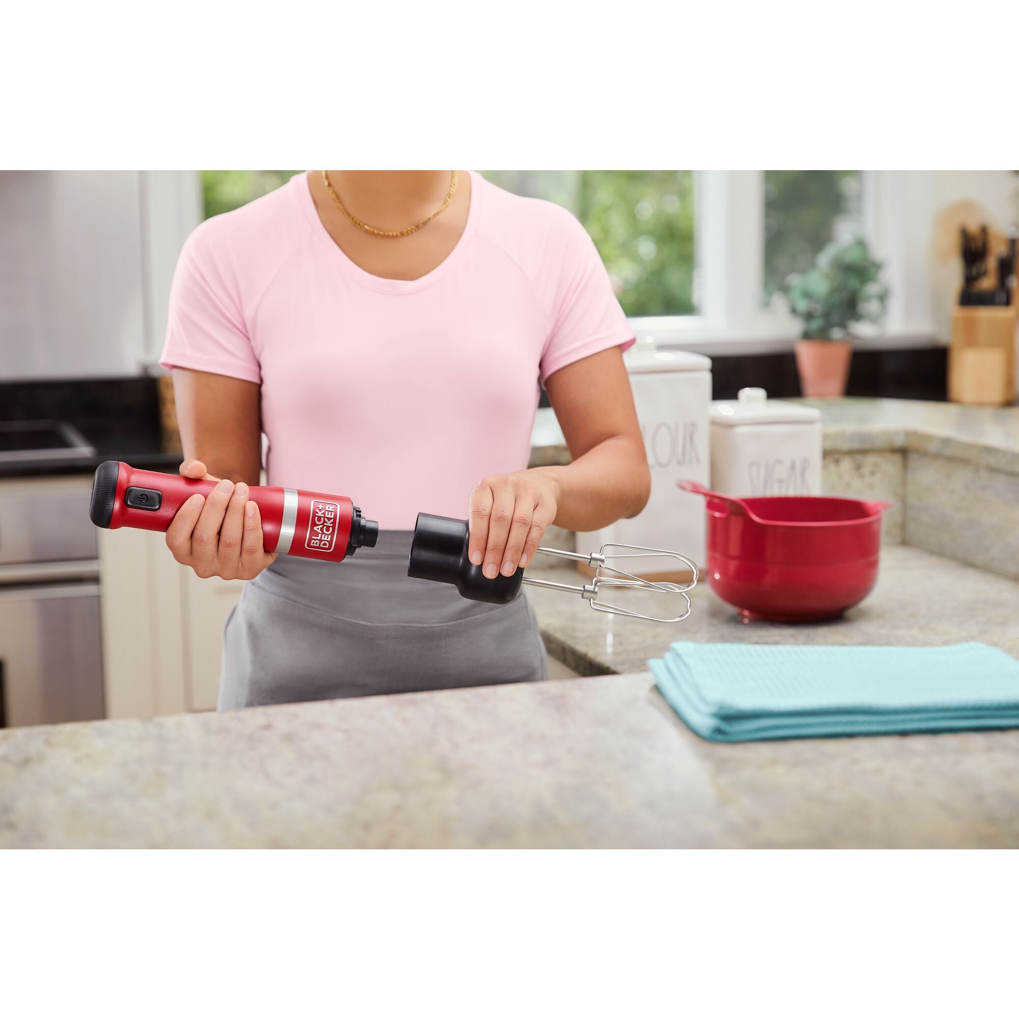 BLACK+DECKER Kitchen Wand 3 Kit, Red (BCKM1013KS06), 1 - Fry's