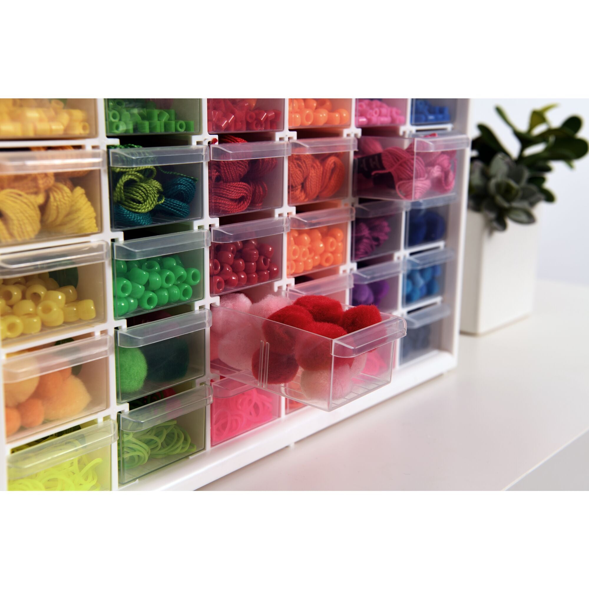 4 Pack Fridge Organizer Bins - Stackable Storage Containers (2 Large + 2  Small)