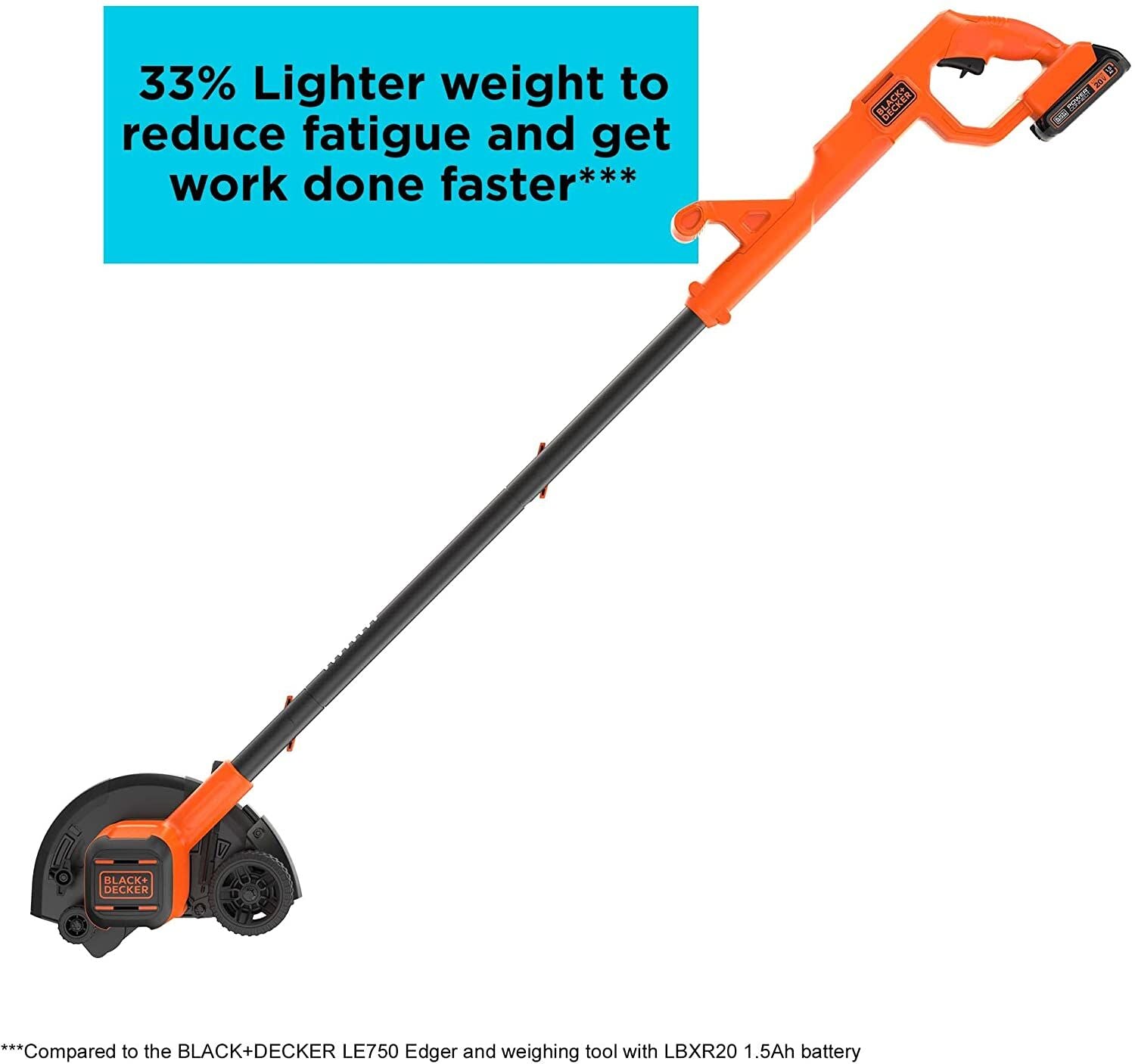  BLACK+DECKER 20V MAX Cordless Edger Lawn Kit, 1.5 Ah Battery &  Charger Included (BCED400C1) : Patio, Lawn & Garden