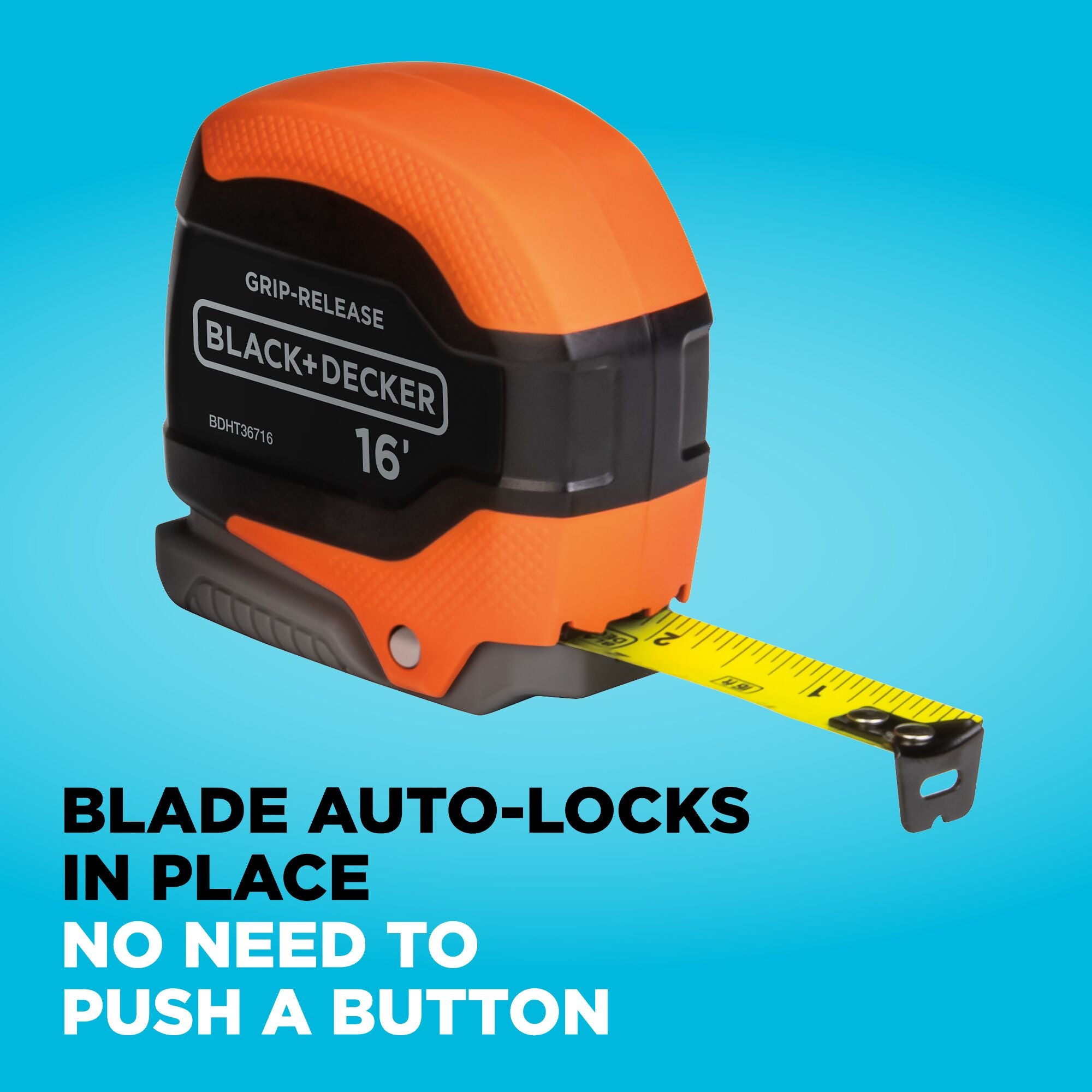 BLACK+DECKER 12 ft. and 16 ft. Tape Measure Bundle blade auto-locks in place