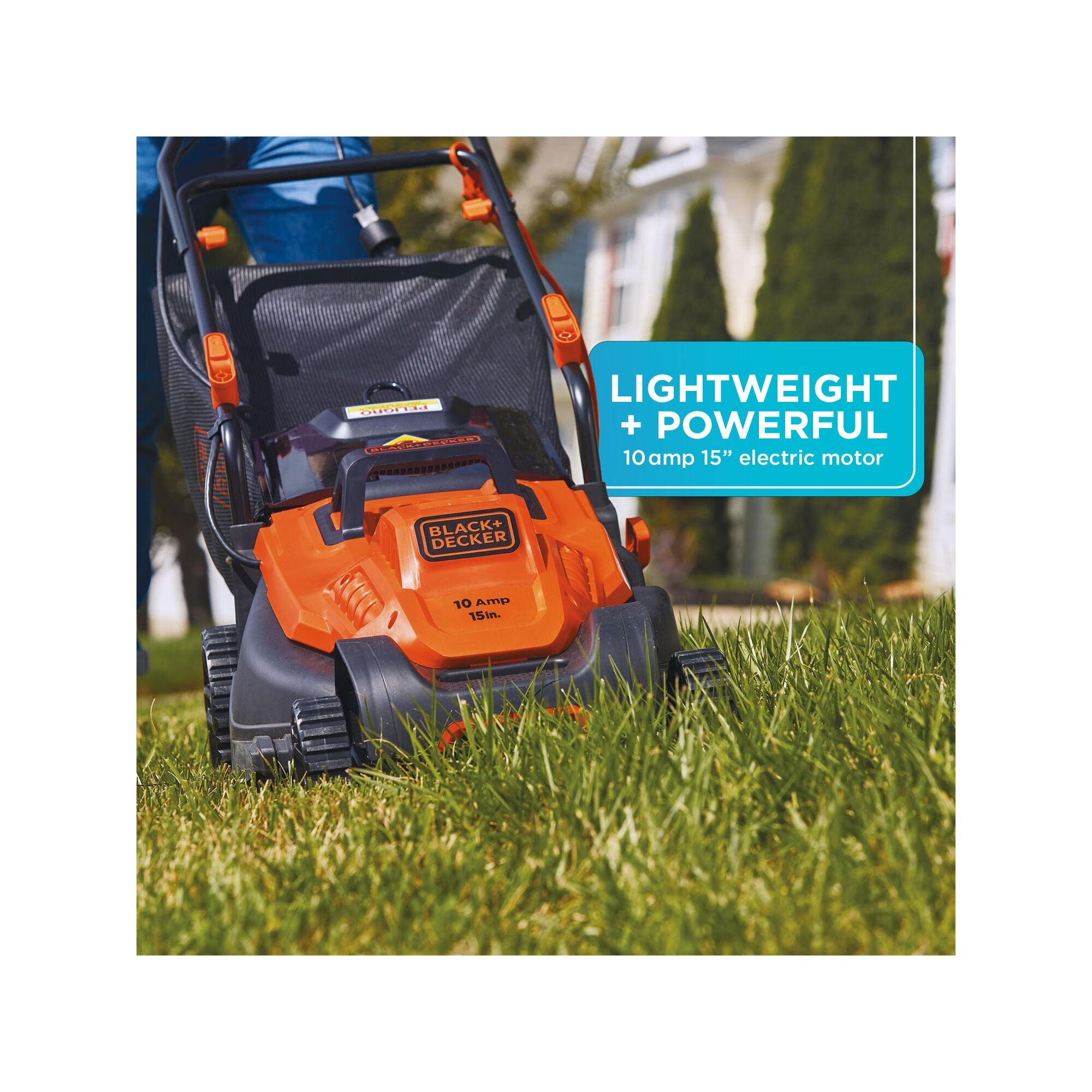 BLACK+DECKER 13-Amp 20-in Corded Lawn Mower in the Corded Electric Push Lawn  Mowers department at