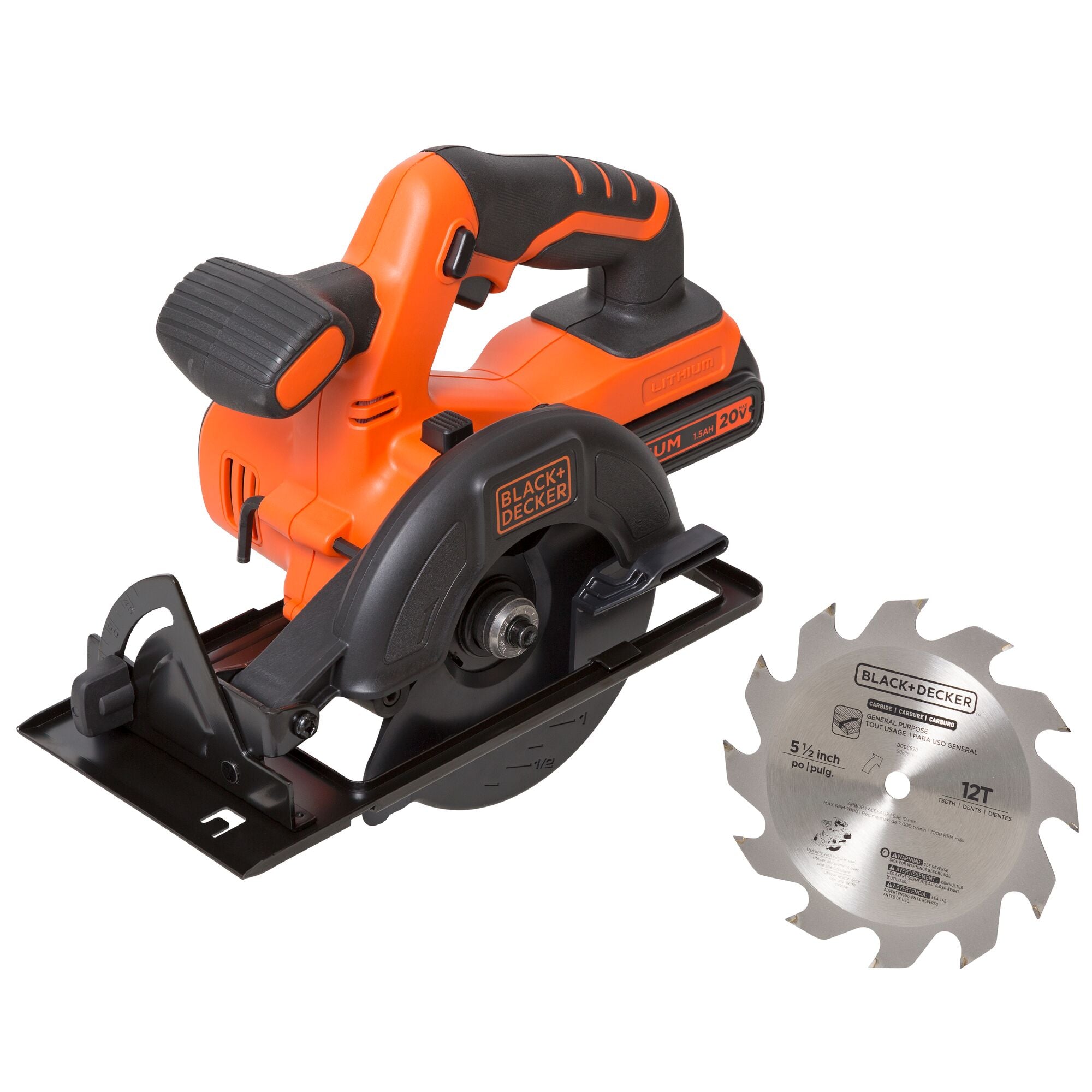 Fingerhut - BLACK+DECKER 20V MAX Lithium-Ion Cordless Drill/Driver,  Circular Saw, Reciprocating Saw & Work Light 4-Pc. Combo Kit